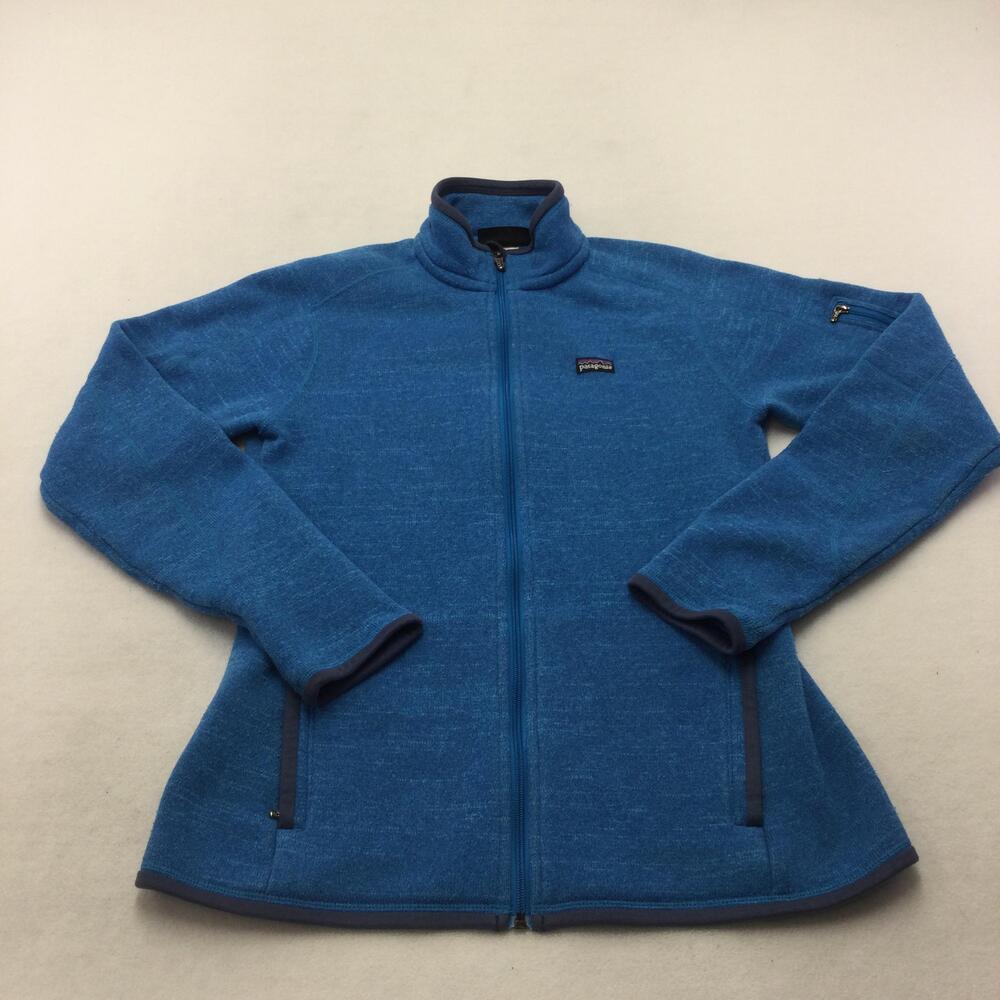 Patagonia Jacket Womens Medium Blue Better Sweater Fleece Full Zip Outdoor